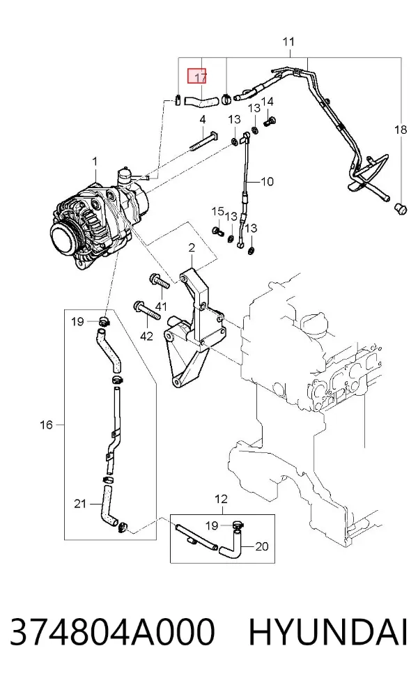  374804A000 Hyundai/Kia