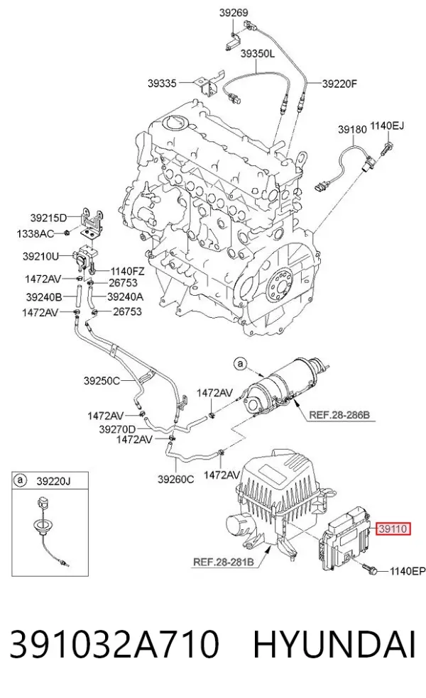 Електронний блок керування двигуном KIA Ceed ED