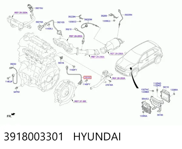 Датчик колінвала 3918003301 Hyundai/Kia