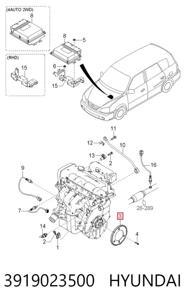  3919023500 Hyundai/Kia