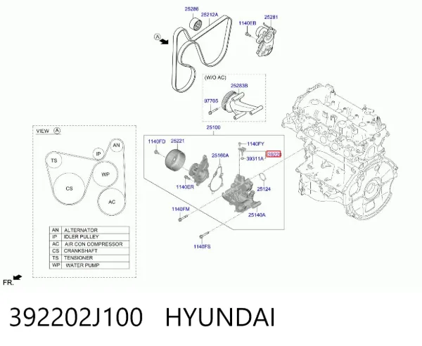  392202J100 Hyundai/Kia