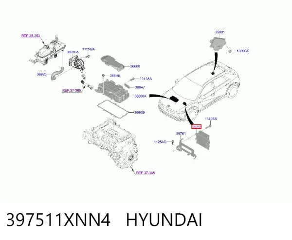 Електронний блок керування двигуном 397511XNN4 Hyundai/Kia