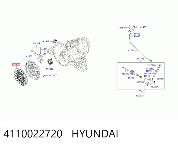 Диск зчеплення Hyundai Getz 
