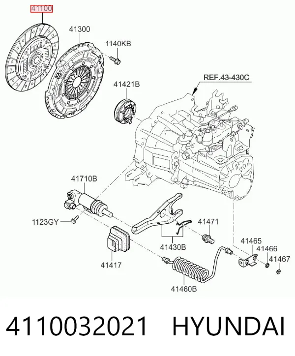 Диск зчеплення 4110032021 Hyundai/Kia