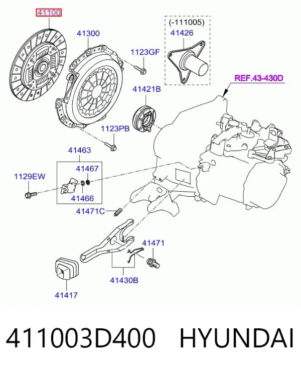 Диск зчеплення Hyundai I40 I