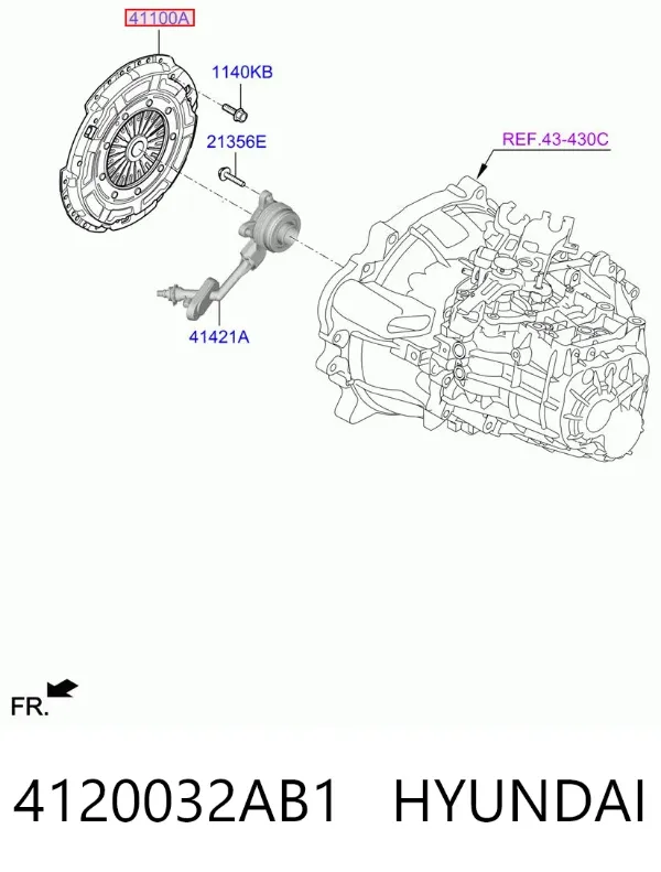 Зчеплення 4120032AB1 Hyundai/Kia