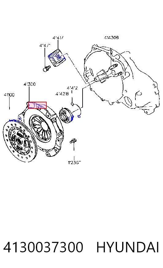Корзина зчеплення 4130037300 Hyundai/Kia