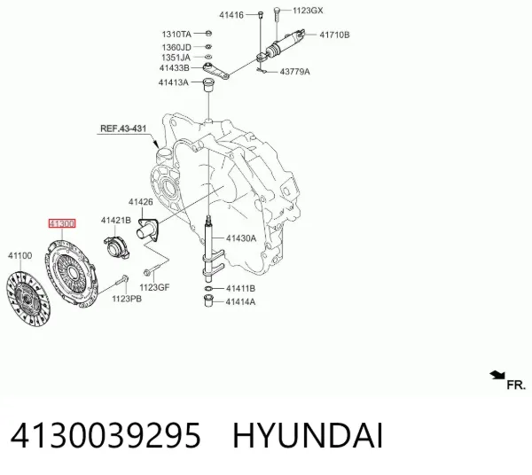 Корзина зчеплення 4130039295 Hyundai/Kia