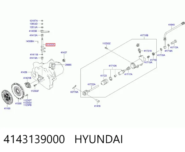 Вилка зчеплення Hyundai Sonata IV