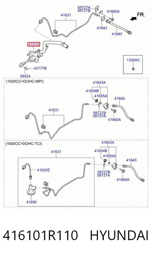  416101R110 Hyundai/Kia