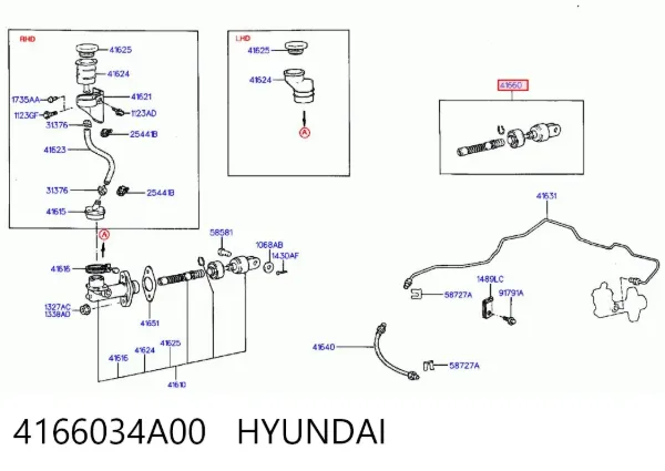Ремкомплект головного циліндра зчеплення Hyundai Sonata III