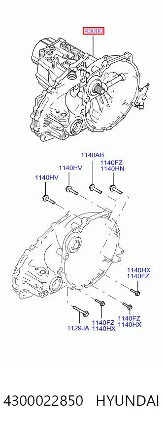 Коробка передач 4300022850 Chrysler