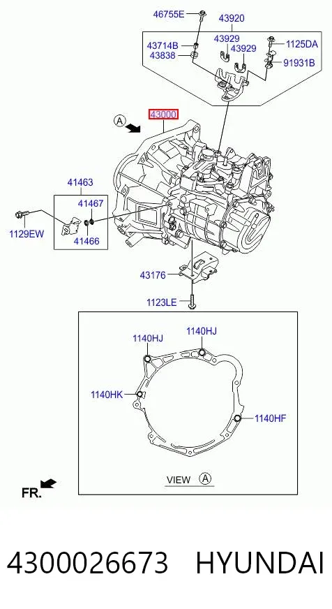 Коробка передач 4300026673 Hyundai/Kia