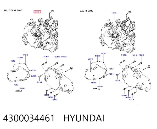 Коробка передач 4300034461 Hyundai/Kia