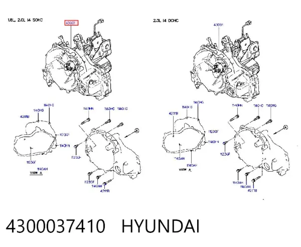 Коробка передач 4300037410 Hyundai/Kia