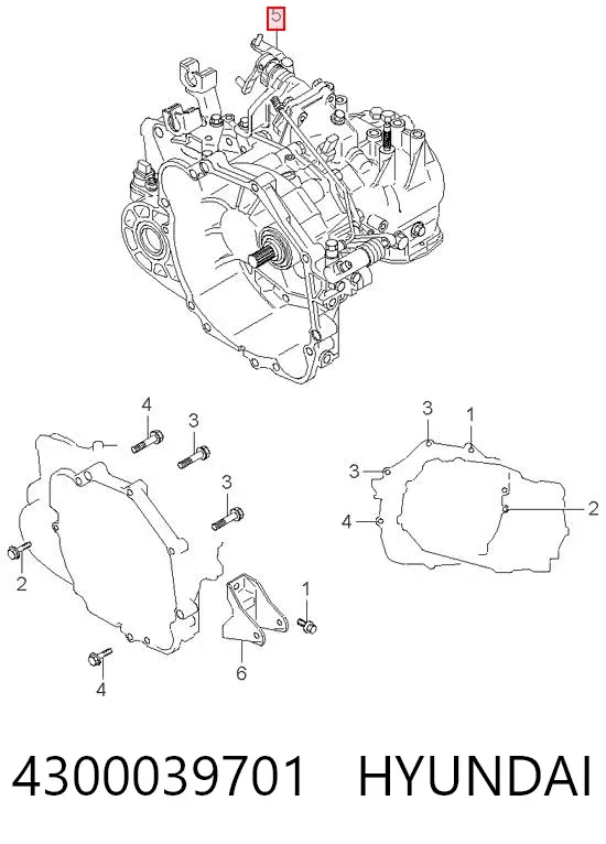 Коробка передач 4300039701 Hyundai/Kia