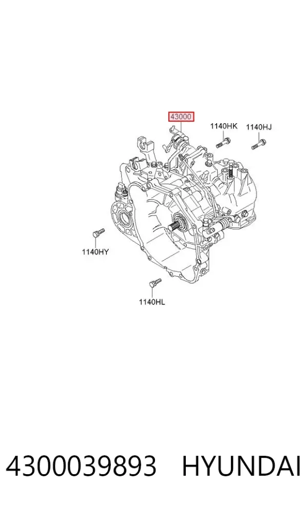 Коробка передач 4300039893 Hyundai/Kia