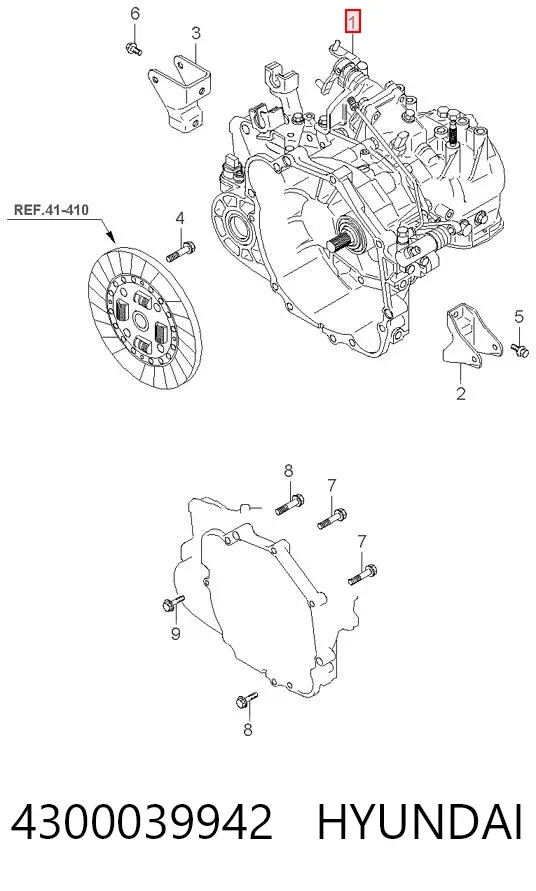 Коробка передач 4300039942 Hyundai/Kia