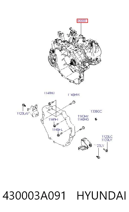 Коробка передач 430003A091 Hyundai/Kia