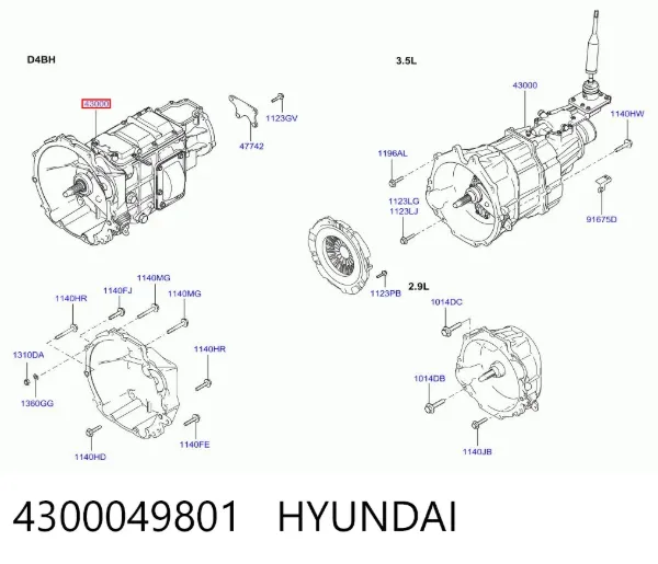 Коробка передач Hyundai Terracan HP