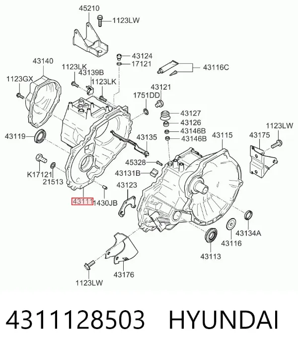 Коробка передач 4311128503 Hyundai/Kia