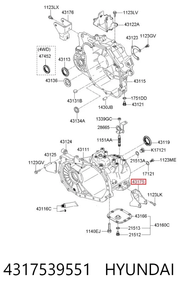  4317539551 Hyundai/Kia