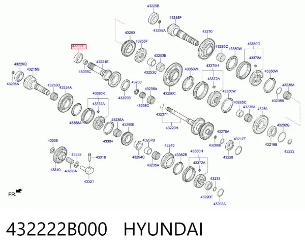  432222B000 Hyundai/Kia