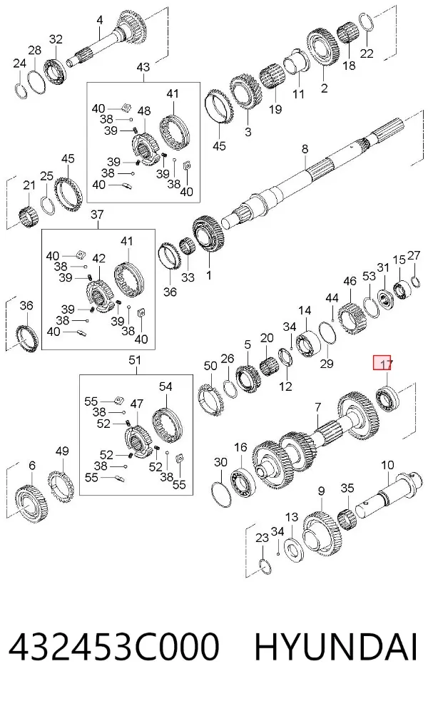  432453C000 Hyundai/Kia