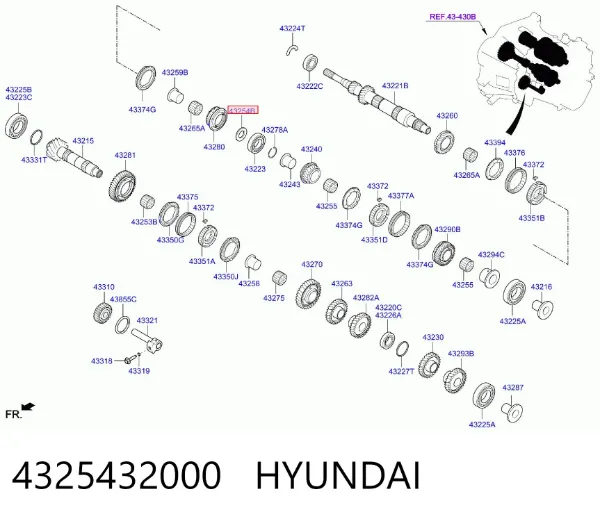  4325432000 Hyundai/Kia