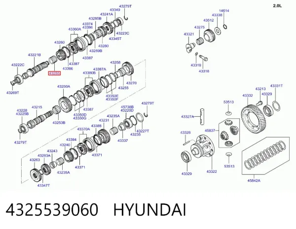 Підшипник КПП Hyundai Sonata IV