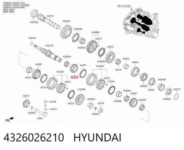  4326026210 Hyundai/Kia