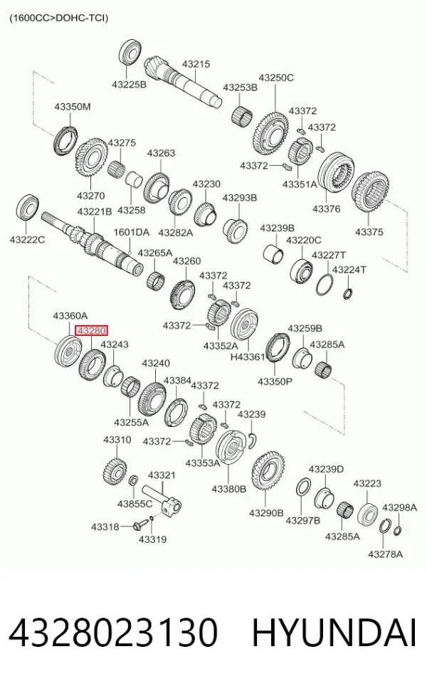  4328023130 Hyundai/Kia