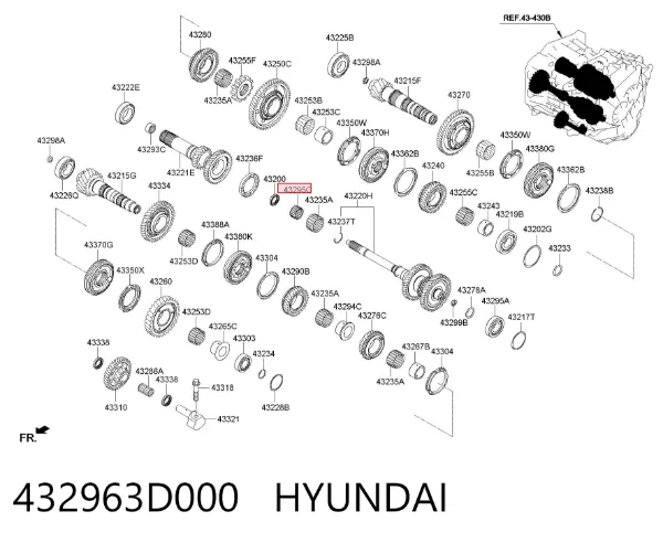  432963D000 Hyundai/Kia