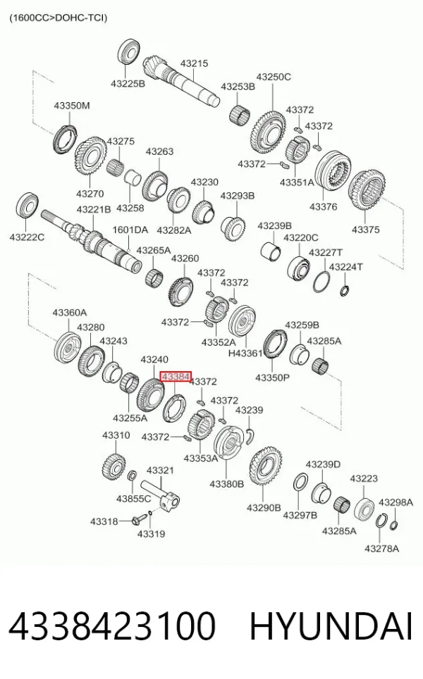  4338423100 Hyundai/Kia