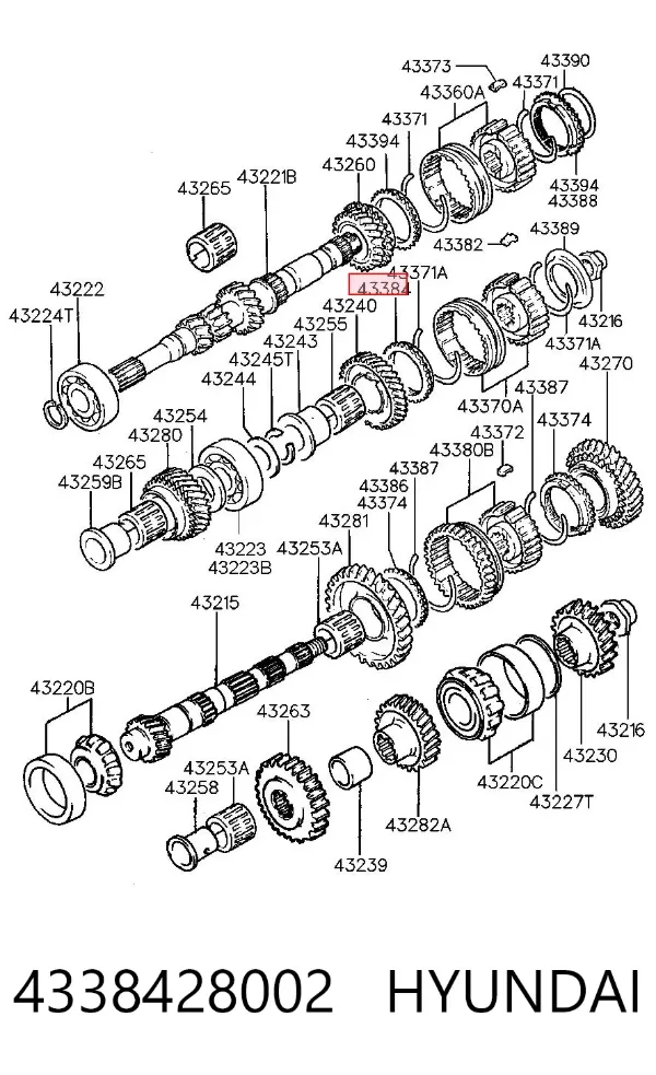  4338428002 Hyundai/Kia