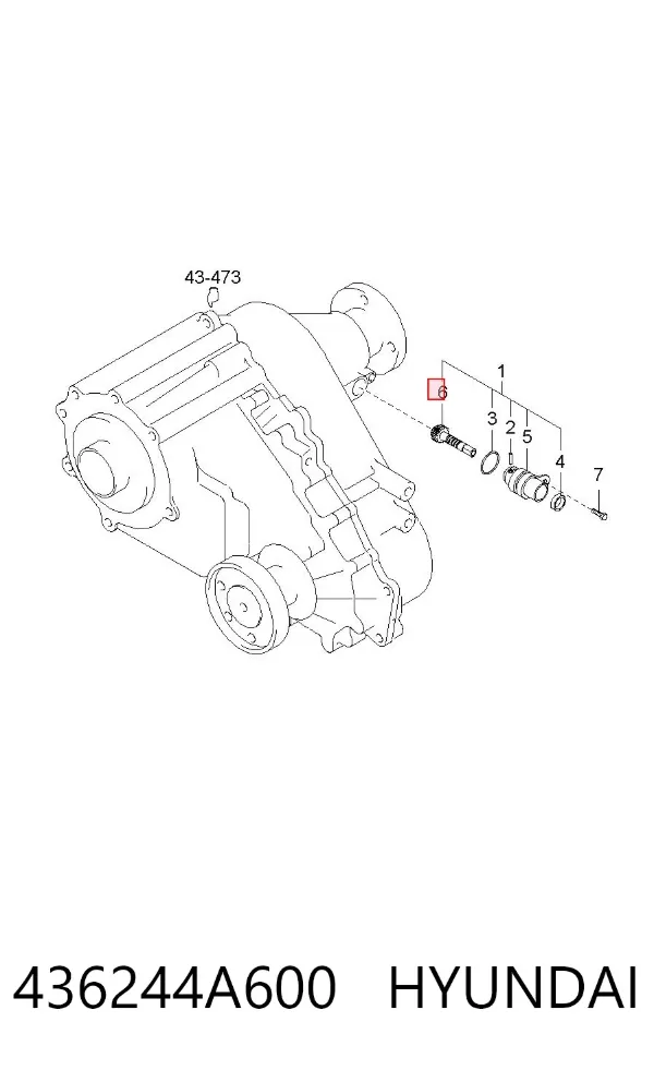  436244A600 Hyundai/Kia