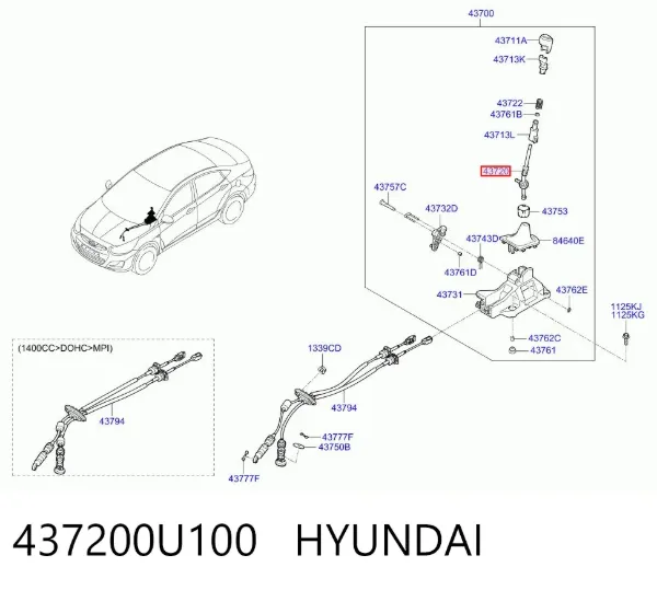  437200U100 Hyundai/Kia