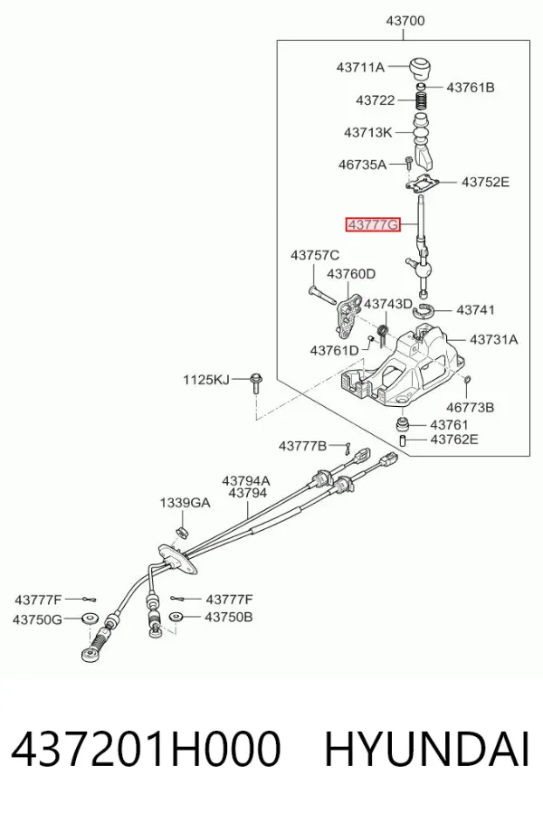  437201H000 Hyundai/Kia