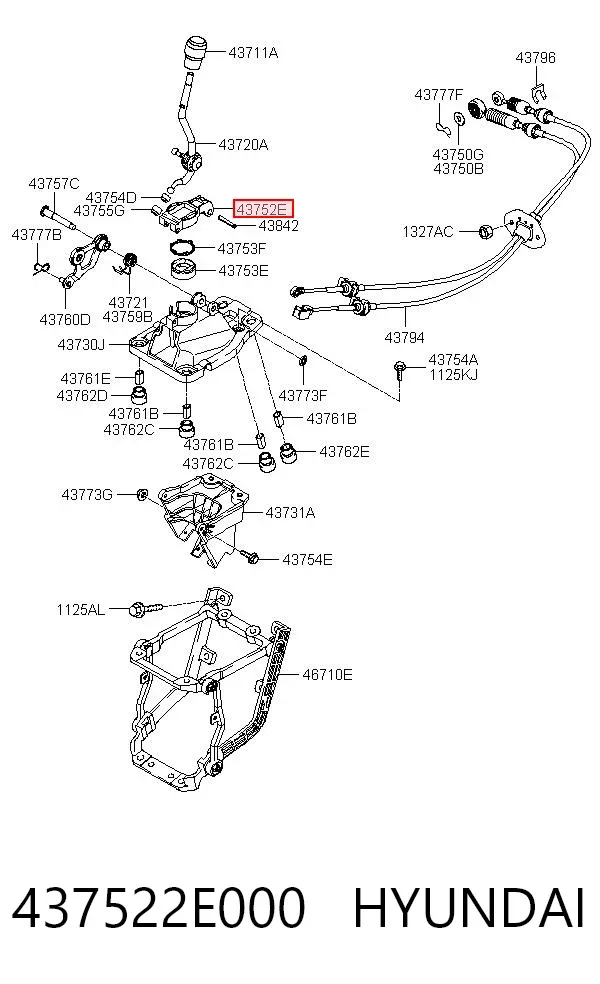  437522E000 Hyundai/Kia