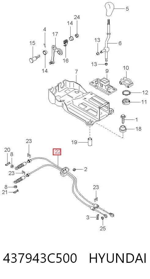  437943C500 Hyundai/Kia