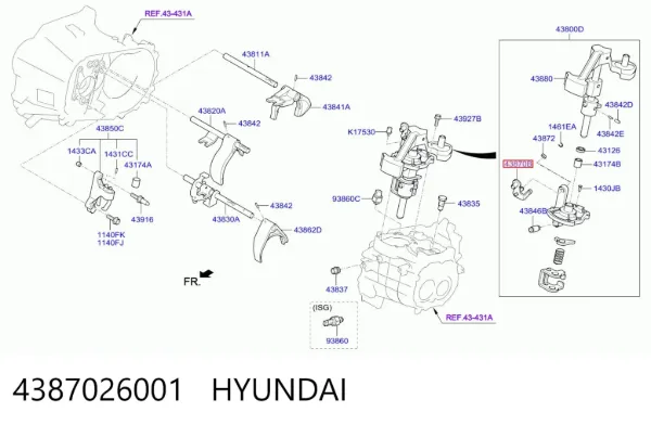  4387026001 Hyundai/Kia