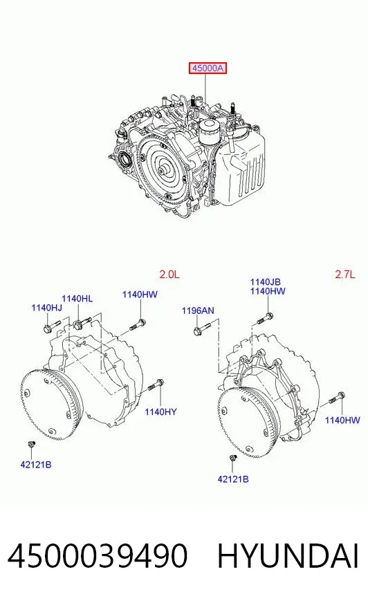 АКПП 4500039490 Hyundai/Kia
