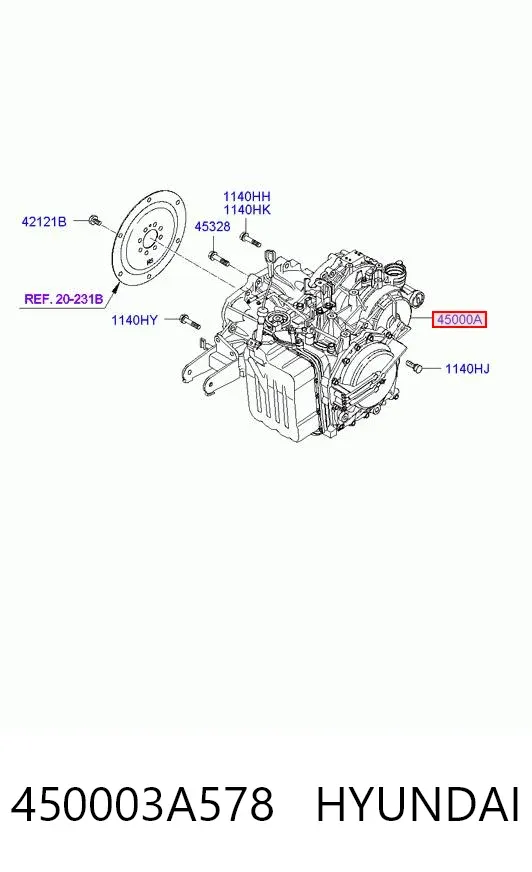 АКПП 450003A578 Hyundai/Kia