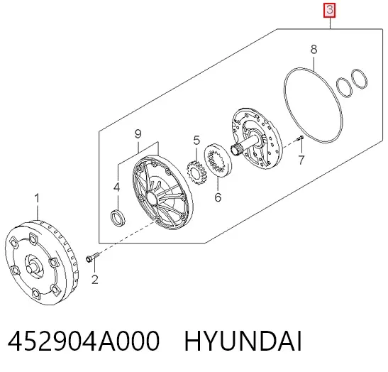  452904A000 Hyundai/Kia