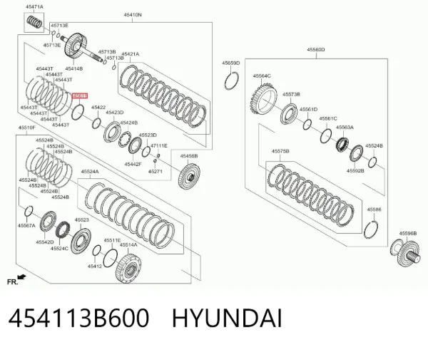 454113B600 Hyundai/Kia