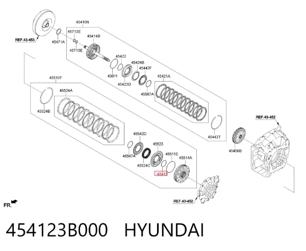  454123B000 Hyundai/Kia