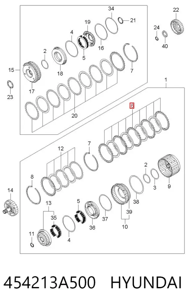 Диск зчеплення 454213A500 Hyundai/Kia