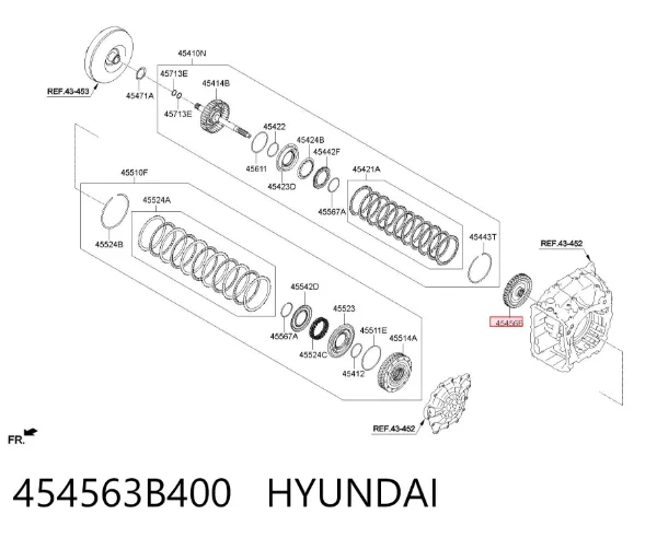  454563B400 Hyundai/Kia