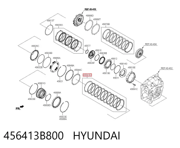  456413B800 Hyundai/Kia