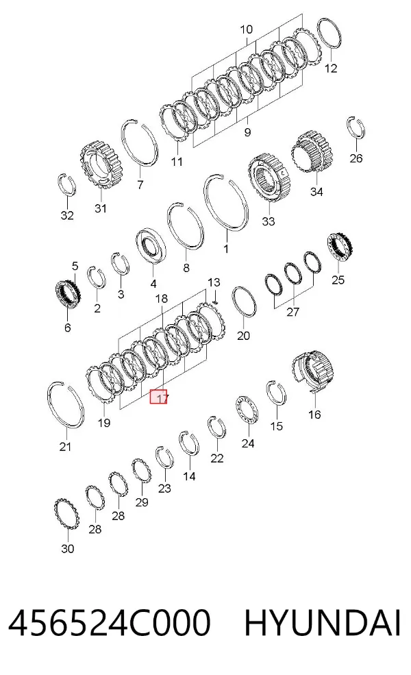  456524C000 Hyundai/Kia